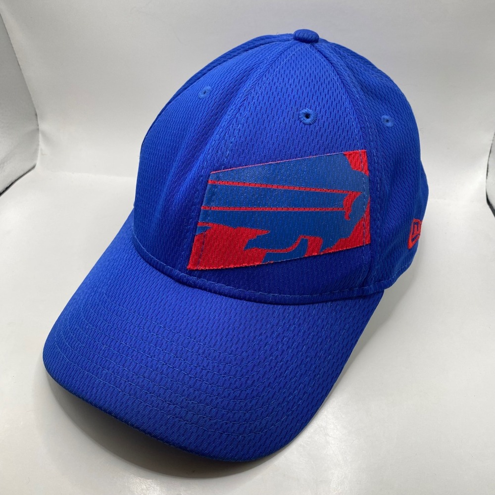 BUFFALO BILLS New Era 39THIRTY Hat Mens Medium/Large Blue Mesh NFL Stretch Fit